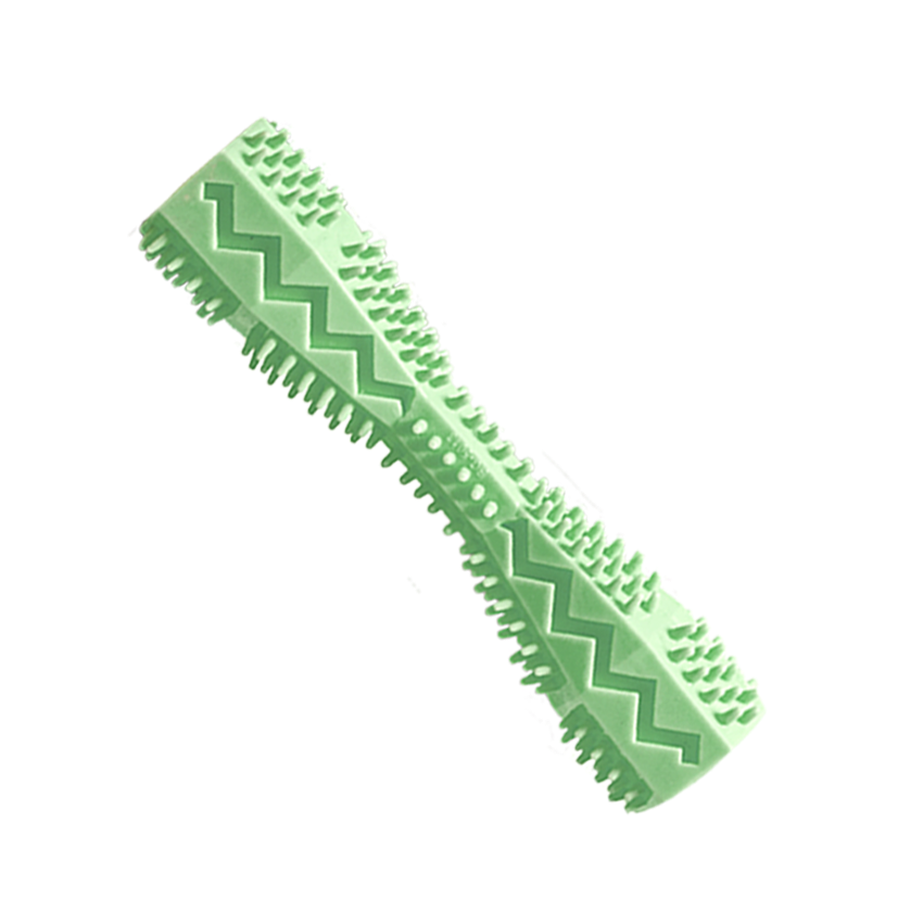 Rubber Bone Toy With Bristles